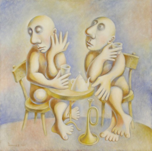 Schilderij Tea Table in Venlo, voor mij een symbool van rust en verbondenheid zonder woorden